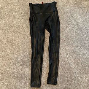 Faux leather leggings
